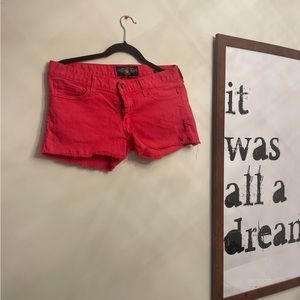 Lucky Brand Red Jean Shorts
